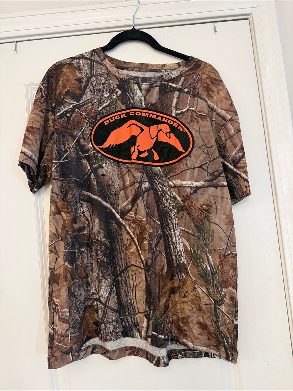 Duck Commander Men's Short Sleeve Camo Tee - Brown/Orange